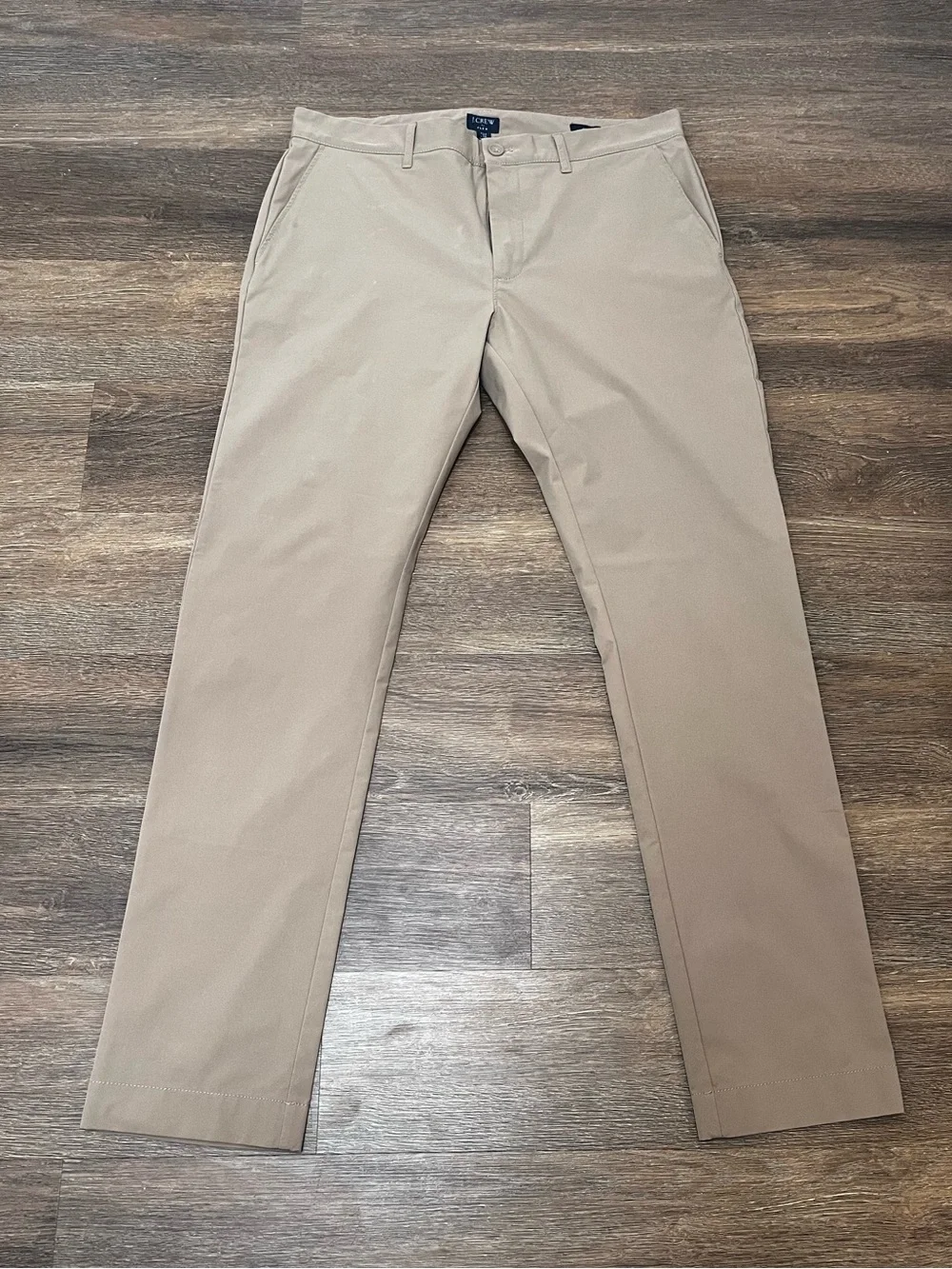 J. Crew Dark Khaki Flex Slim Pants Size 33x32